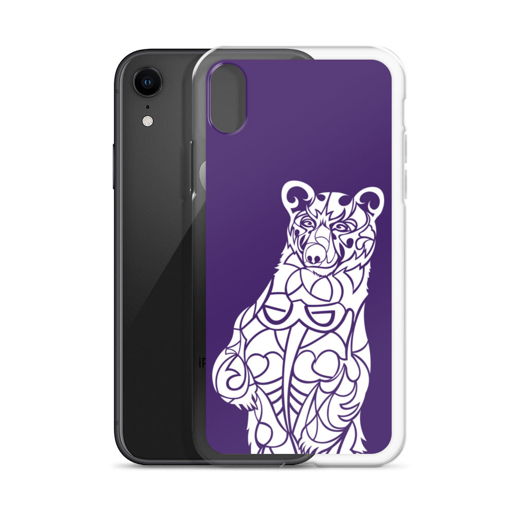 iPhone Case - Black Bear - Purple