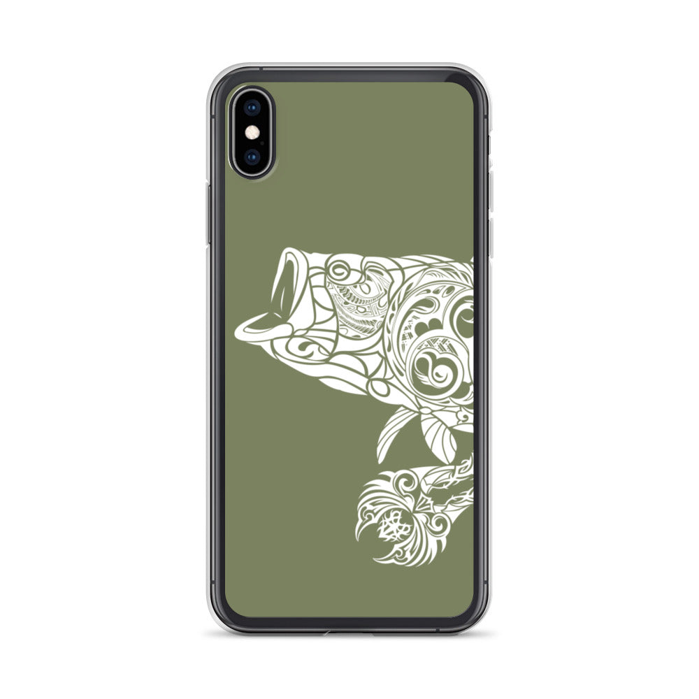 iPhone Case - Largemouth Bass - Forest Green