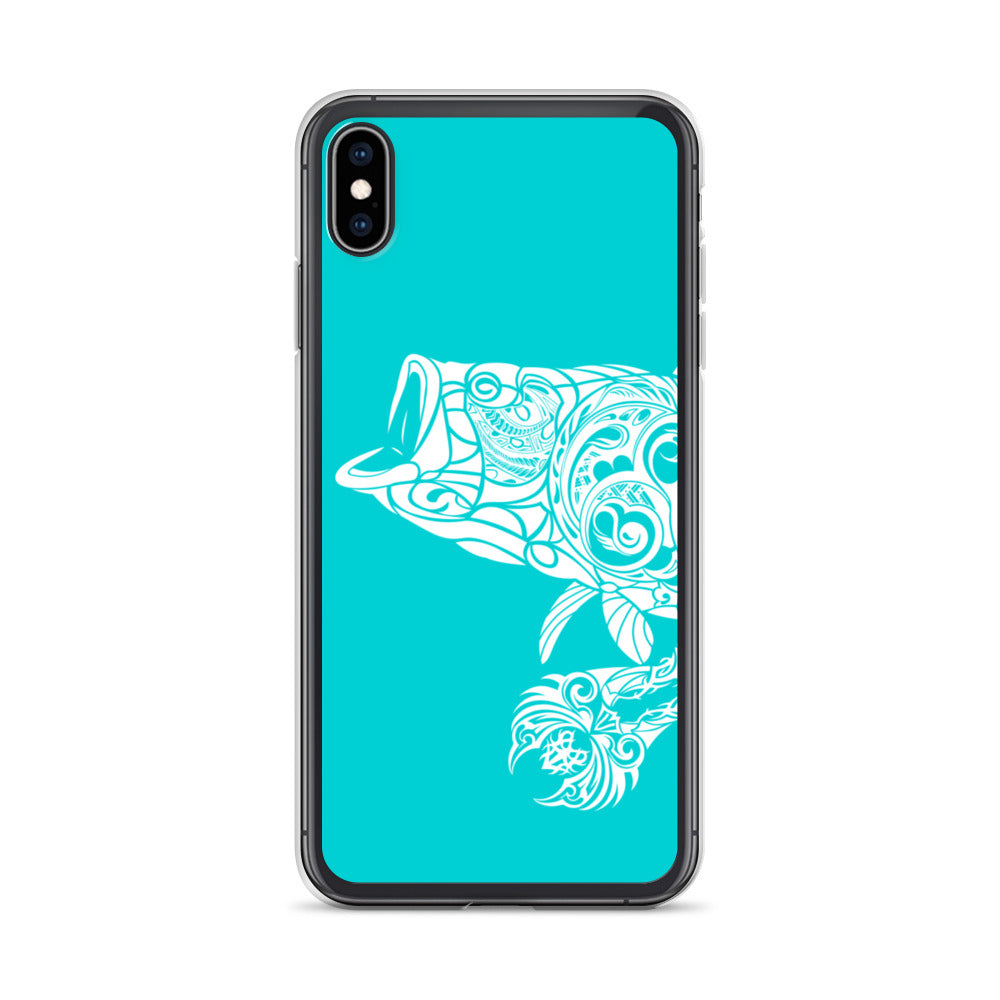 iPhone Case - Largemouth Bass - Turquosie