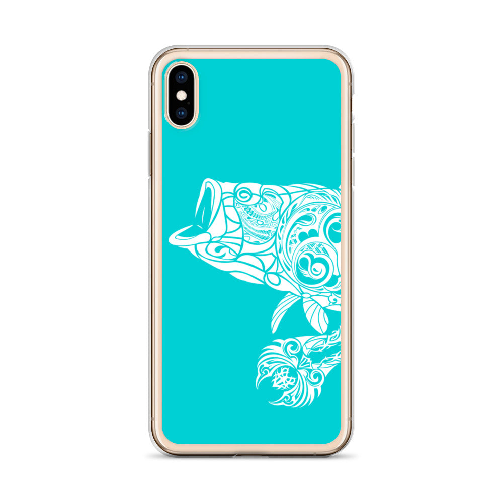 iPhone Case - Largemouth Bass - Turquosie