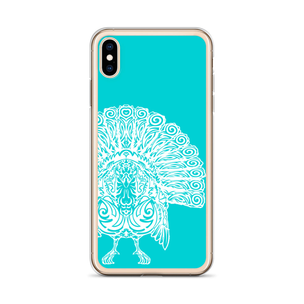 iPhone Case- Wild Turkey - Turquoise