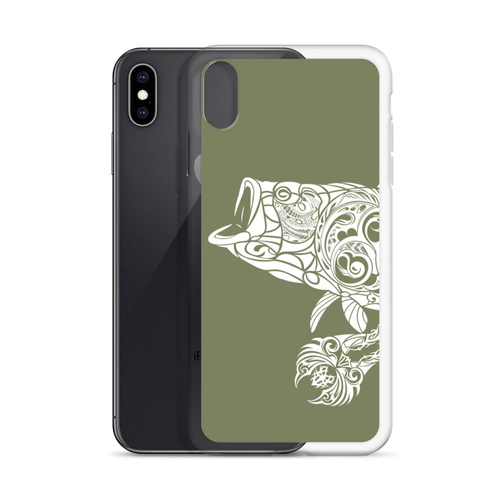 iPhone Case - Largemouth Bass - Forest Green