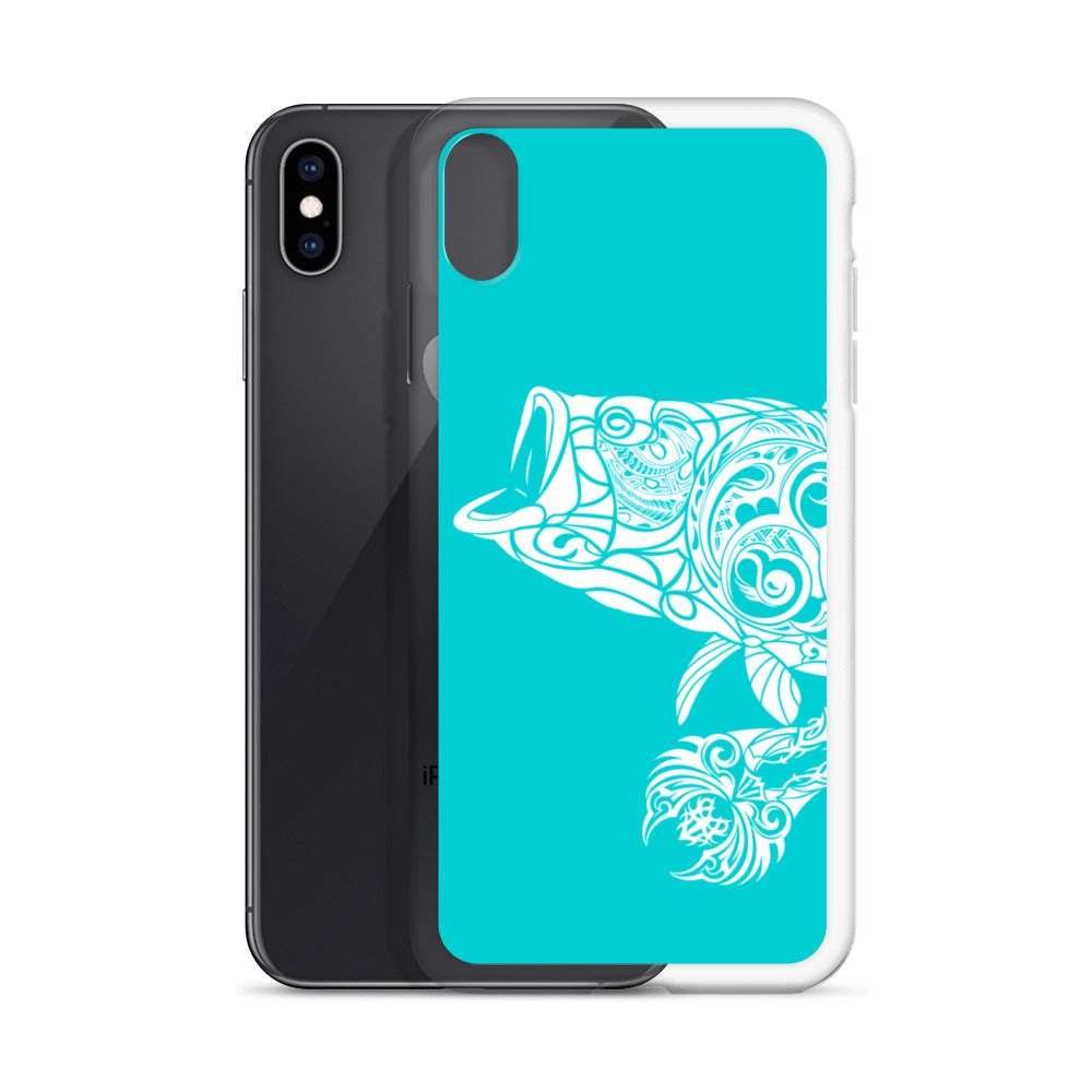 iPhone Case - Largemouth Bass - Turquosie