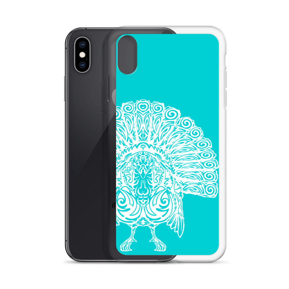 iPhone Case- Wild Turkey - Turquoise