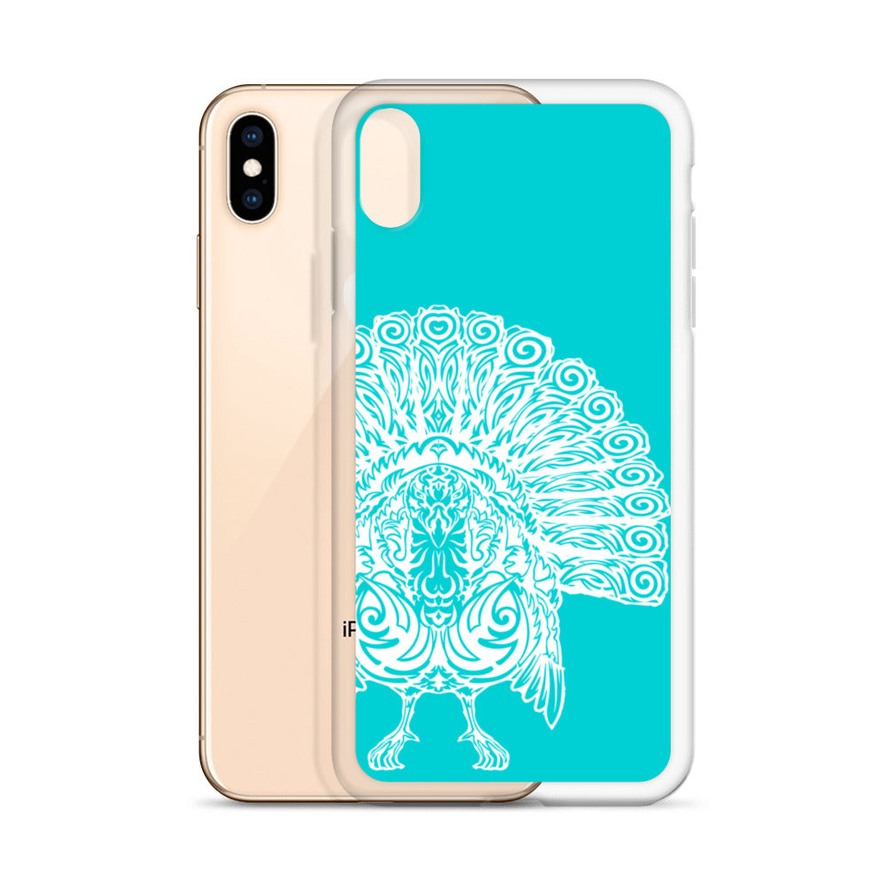 iPhone Case- Wild Turkey - Turquoise