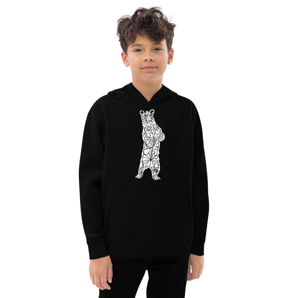 Kid's Hoodie - Black Bear