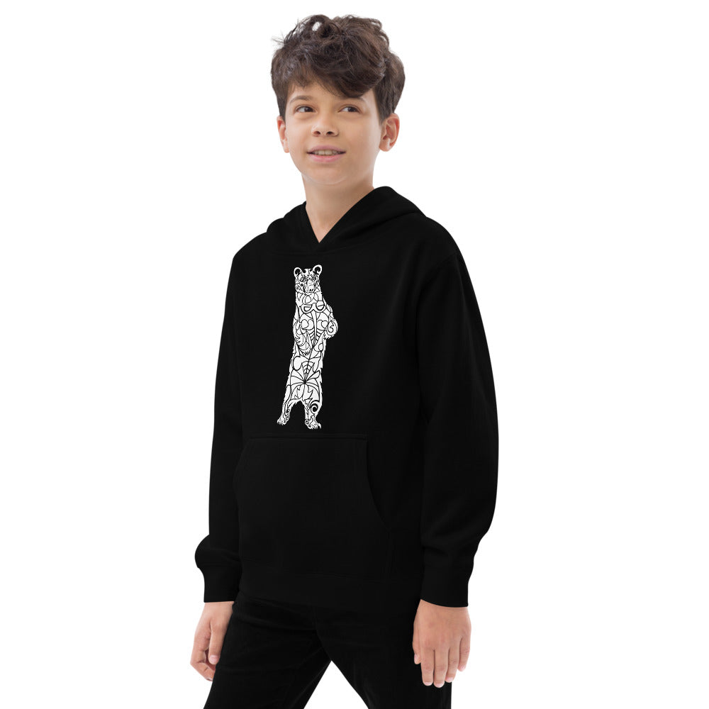 Kid's Hoodie - Black Bear