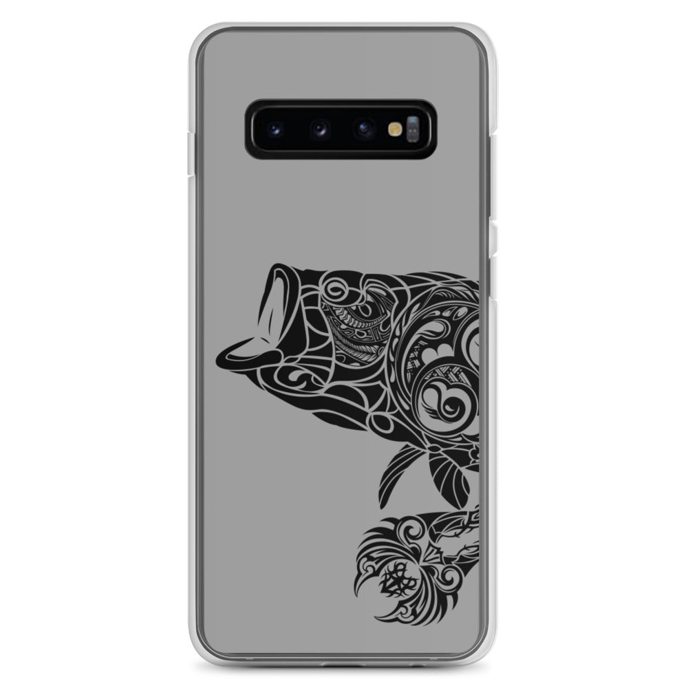 Samsung Case - Largemouth Bass - Grey - Tribewear Outdoors