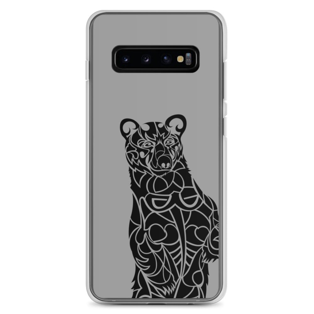 Samsung Case - Black Bear - Grey - Tribewear Outdoors