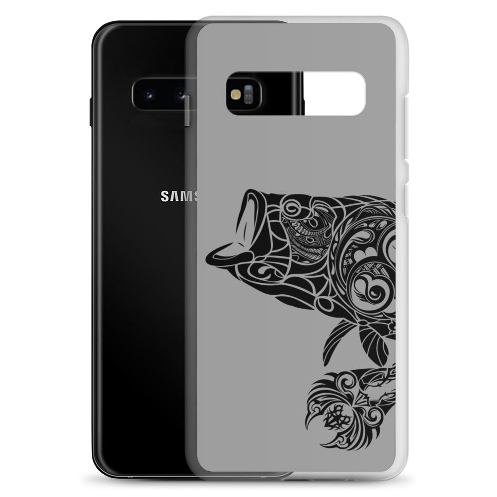 Samsung Case - Largemouth Bass - Grey - Tribewear Outdoors