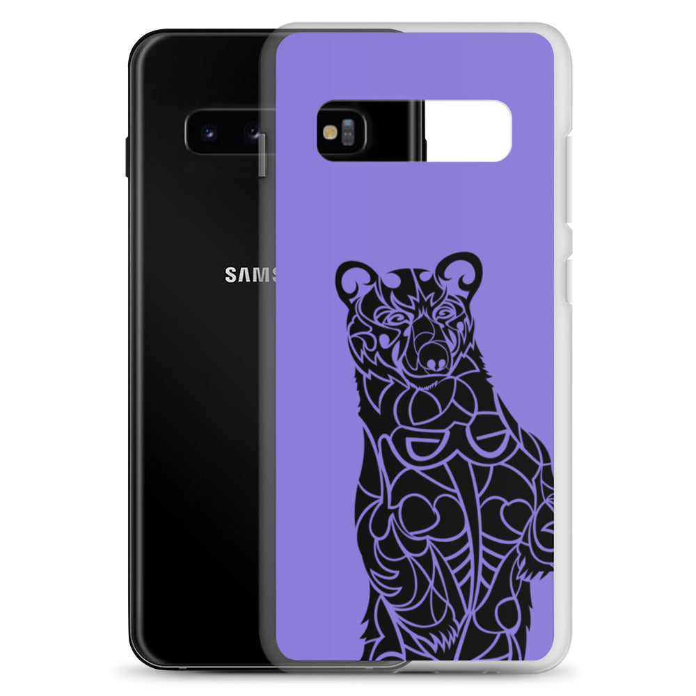 Samsung Case - Black Bear - Purple - Tribewear Outdoors