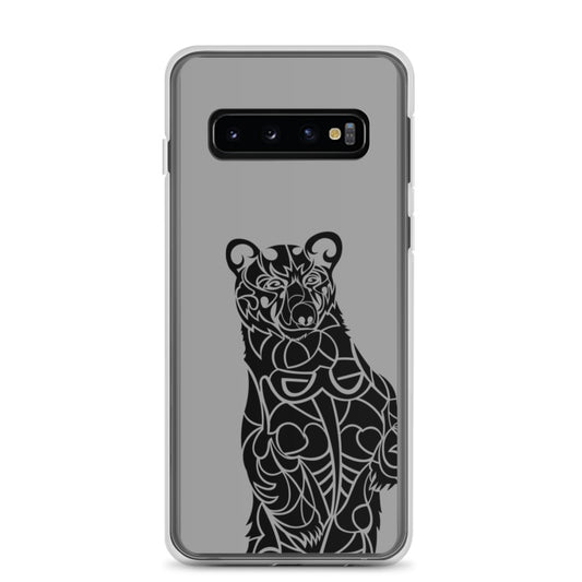 Samsung Case - Black Bear - Grey - Tribewear Outdoors