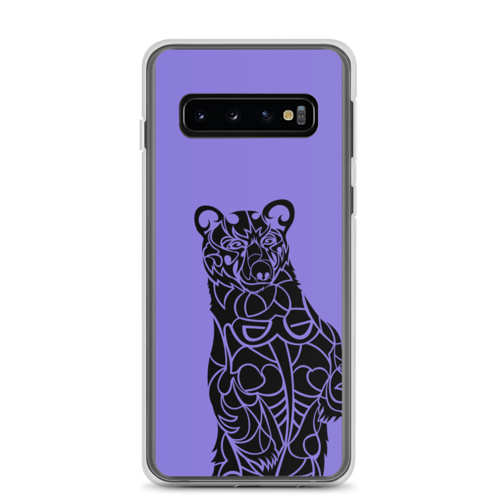 Samsung Case - Black Bear - Purple - Tribewear Outdoors