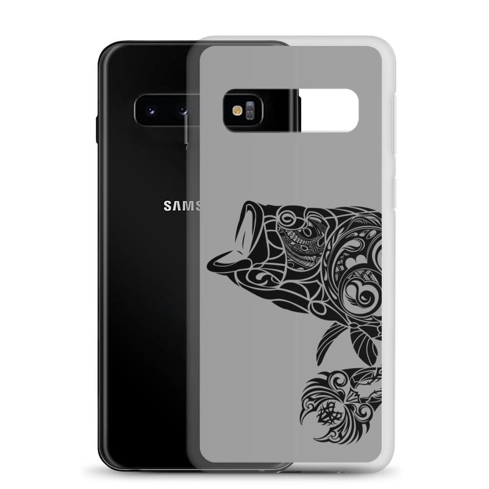 Samsung Case - Largemouth Bass - Grey - Tribewear Outdoors