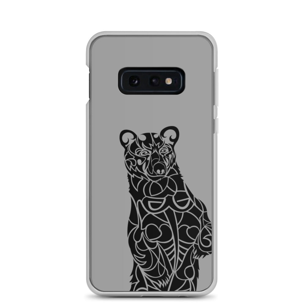 Samsung Case - Black Bear - Grey - Tribewear Outdoors