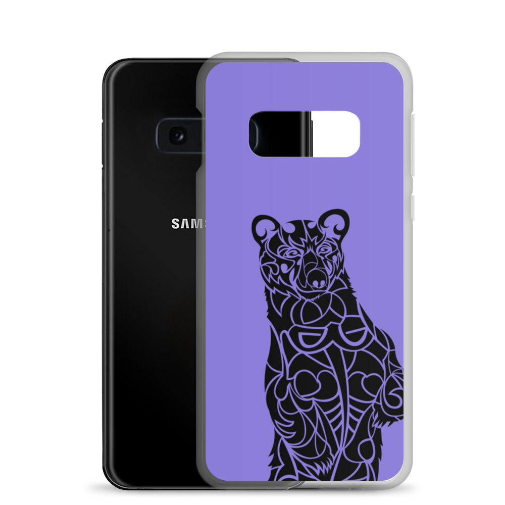 Samsung Case - Black Bear - Purple - Tribewear Outdoors