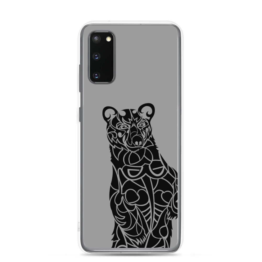 Samsung Case - Black Bear - Grey - Tribewear Outdoors