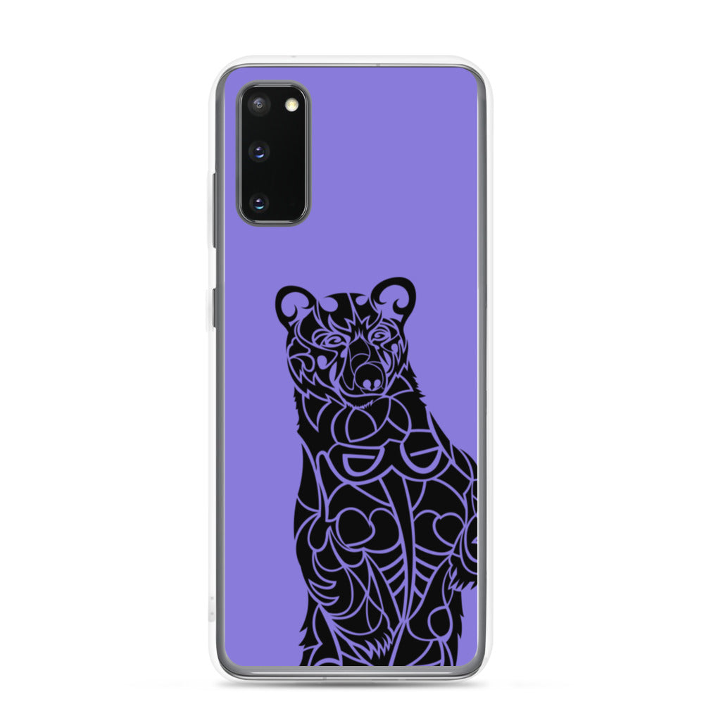 Samsung Case - Black Bear - Purple - Tribewear Outdoors