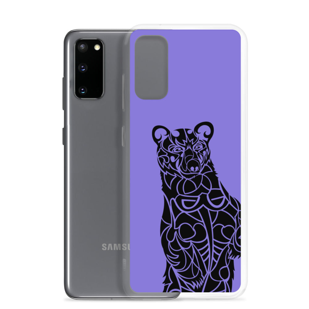 Samsung Case - Black Bear - Purple - Tribewear Outdoors