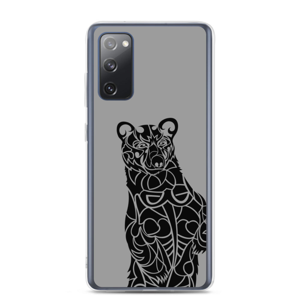 Samsung Case - Black Bear - Grey - Tribewear Outdoors