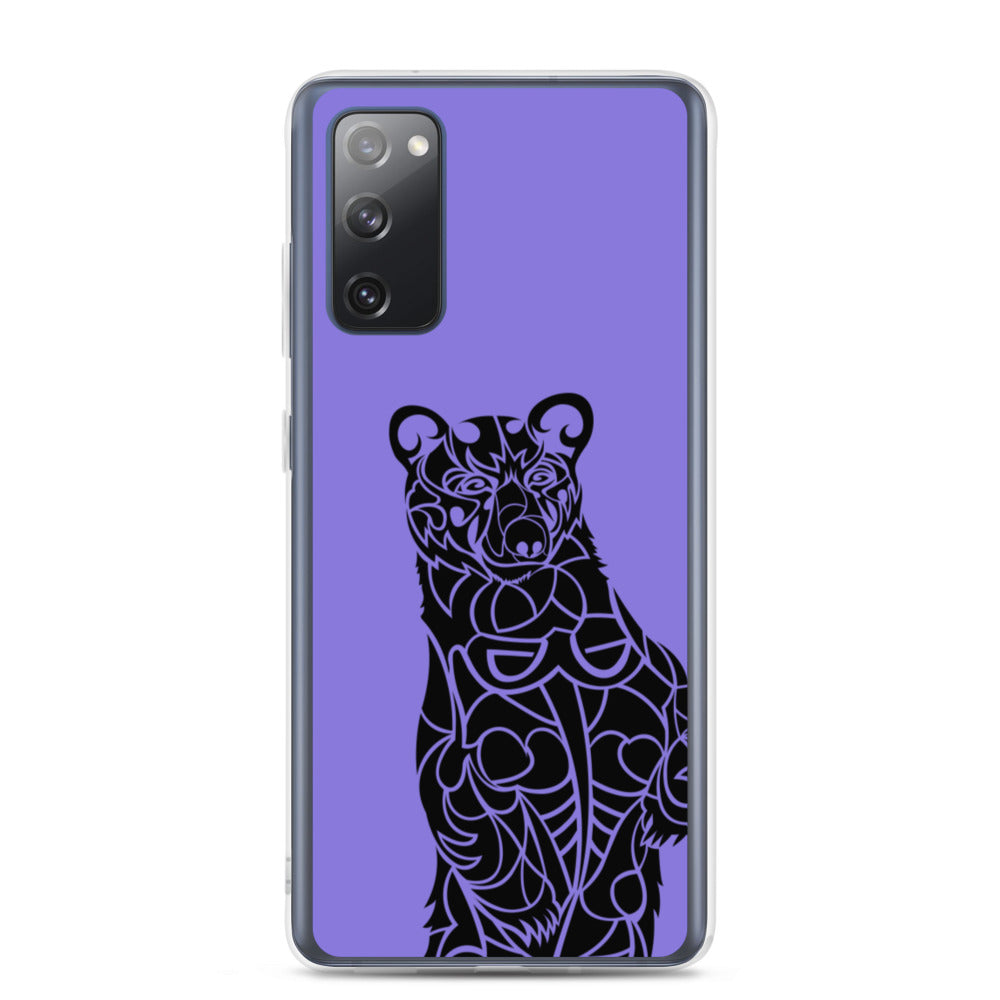 Samsung Case - Black Bear - Purple - Tribewear Outdoors