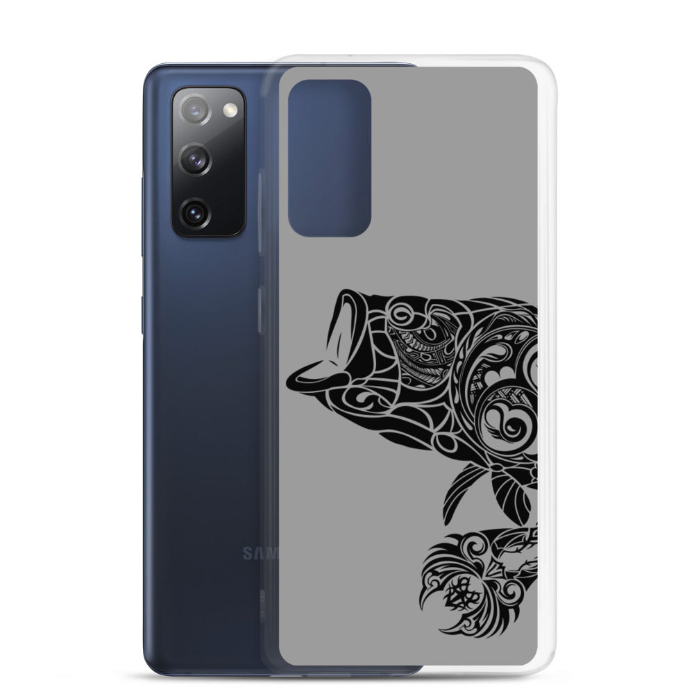 Samsung Case - Largemouth Bass - Grey - Tribewear Outdoors