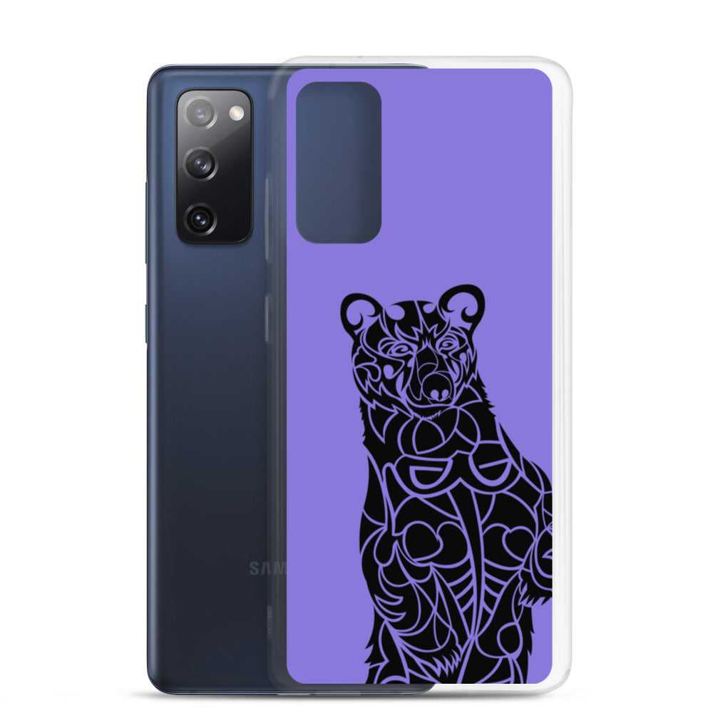 Samsung Case - Black Bear - Purple - Tribewear Outdoors