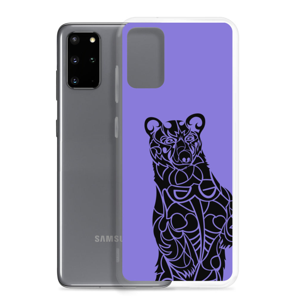 Samsung Case - Black Bear - Purple - Tribewear Outdoors