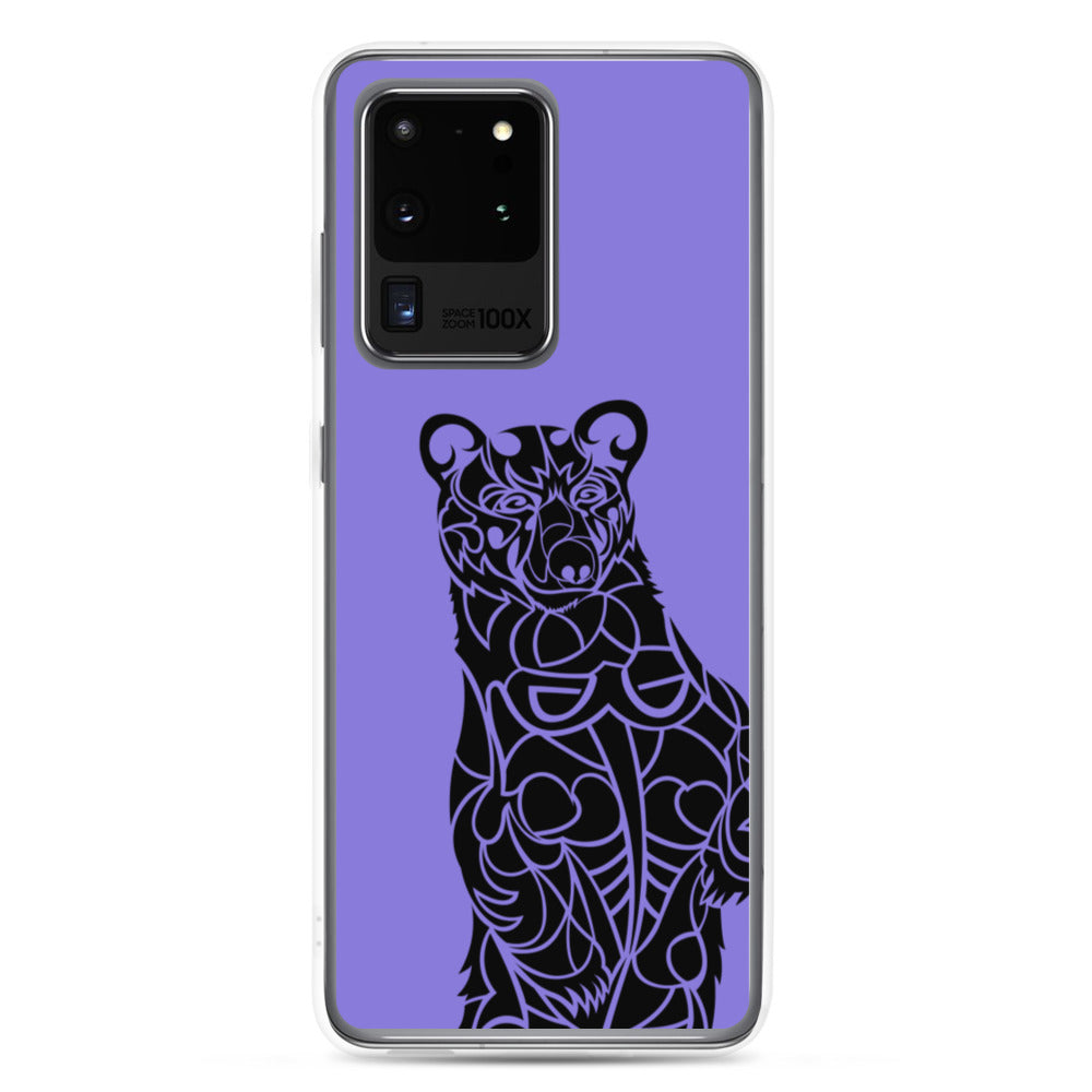 Samsung Case - Black Bear - Purple - Tribewear Outdoors