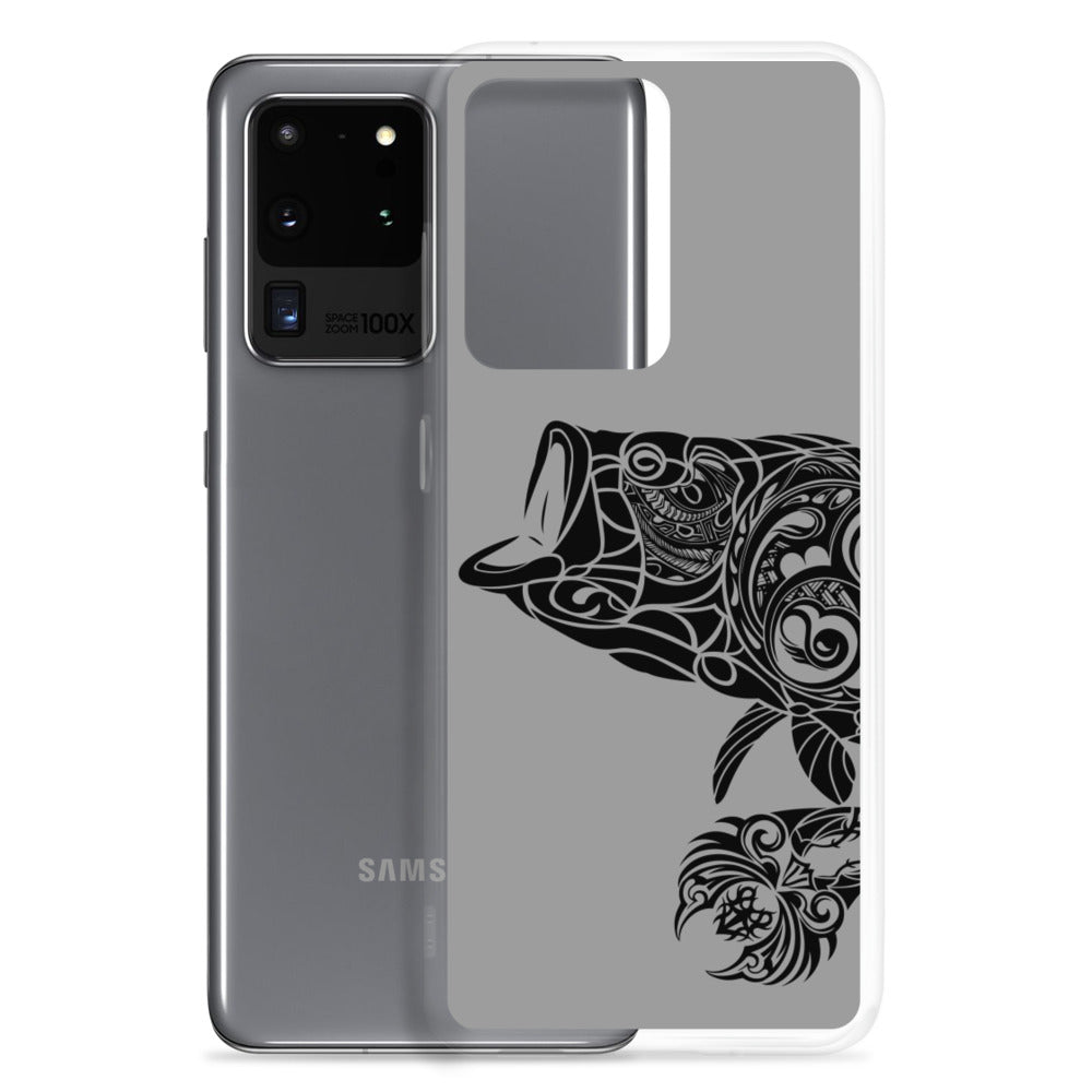 Samsung Case - Largemouth Bass - Grey - Tribewear Outdoors