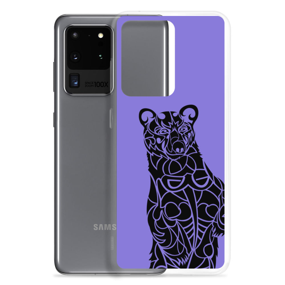 Samsung Case - Black Bear - Purple - Tribewear Outdoors