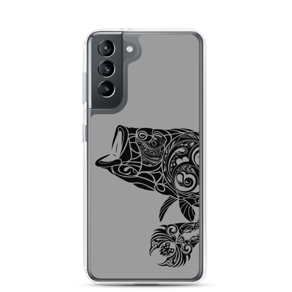 Samsung Case - Largemouth Bass - Grey - Tribewear Outdoors