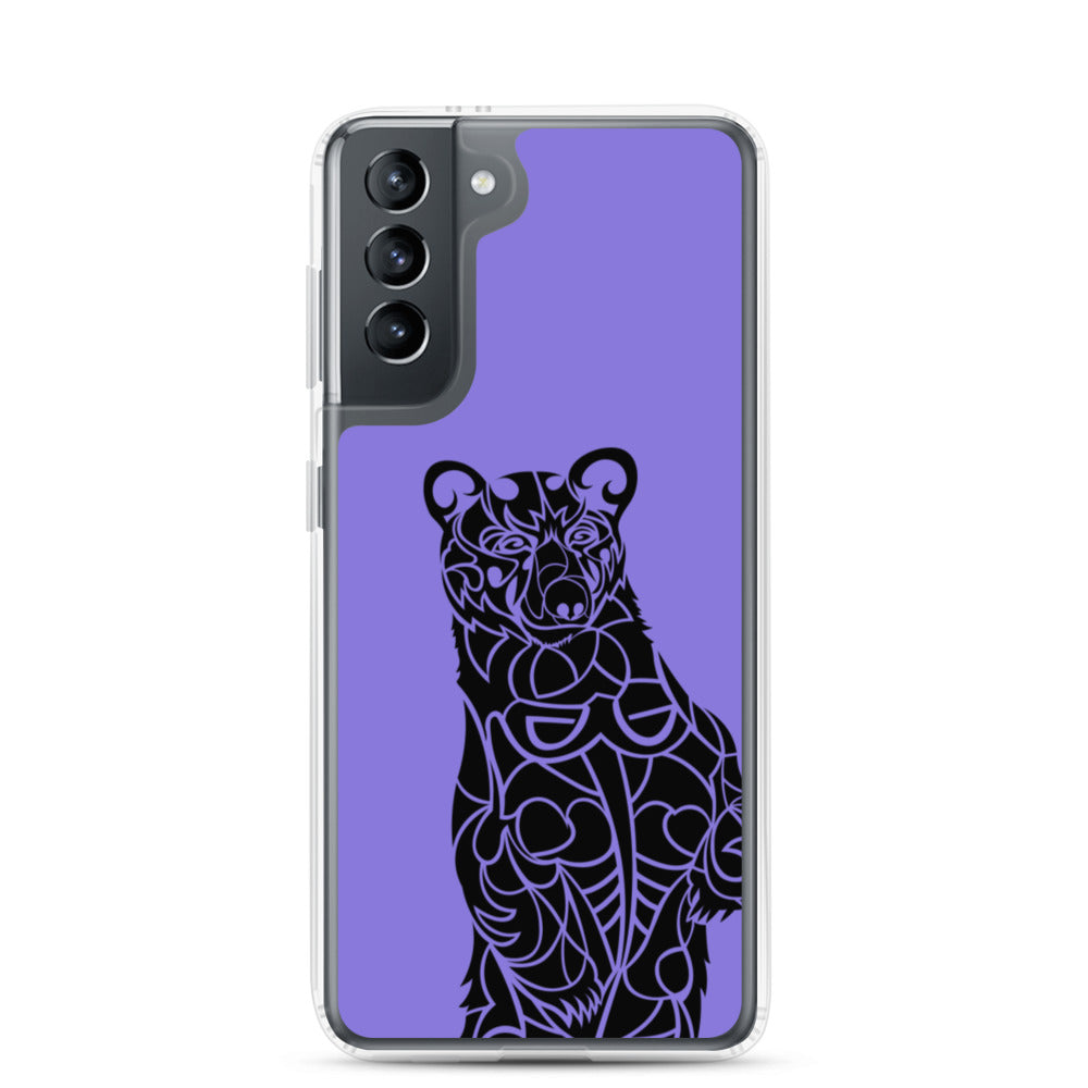 Samsung Case - Black Bear - Purple - Tribewear Outdoors