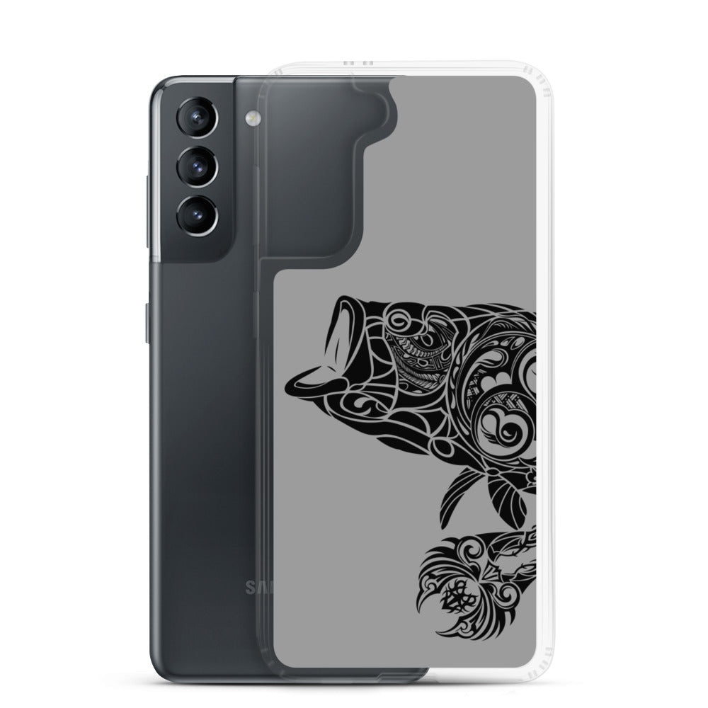 Samsung Case - Largemouth Bass - Grey - Tribewear Outdoors