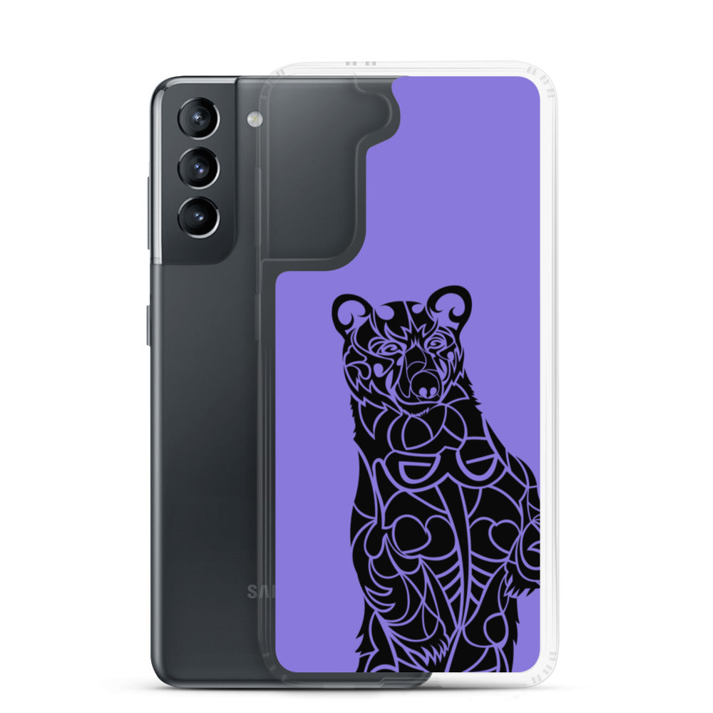 Samsung Case - Black Bear - Purple - Tribewear Outdoors