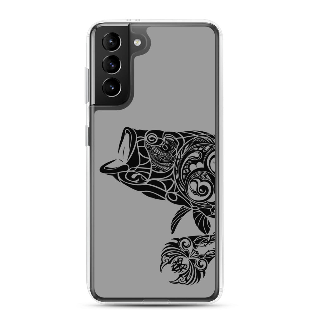 Samsung Case - Largemouth Bass - Grey - Tribewear Outdoors