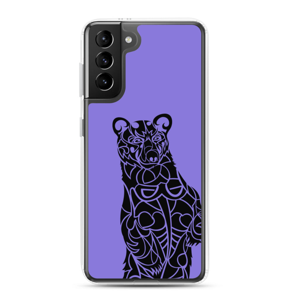 Samsung Case - Black Bear - Purple - Tribewear Outdoors