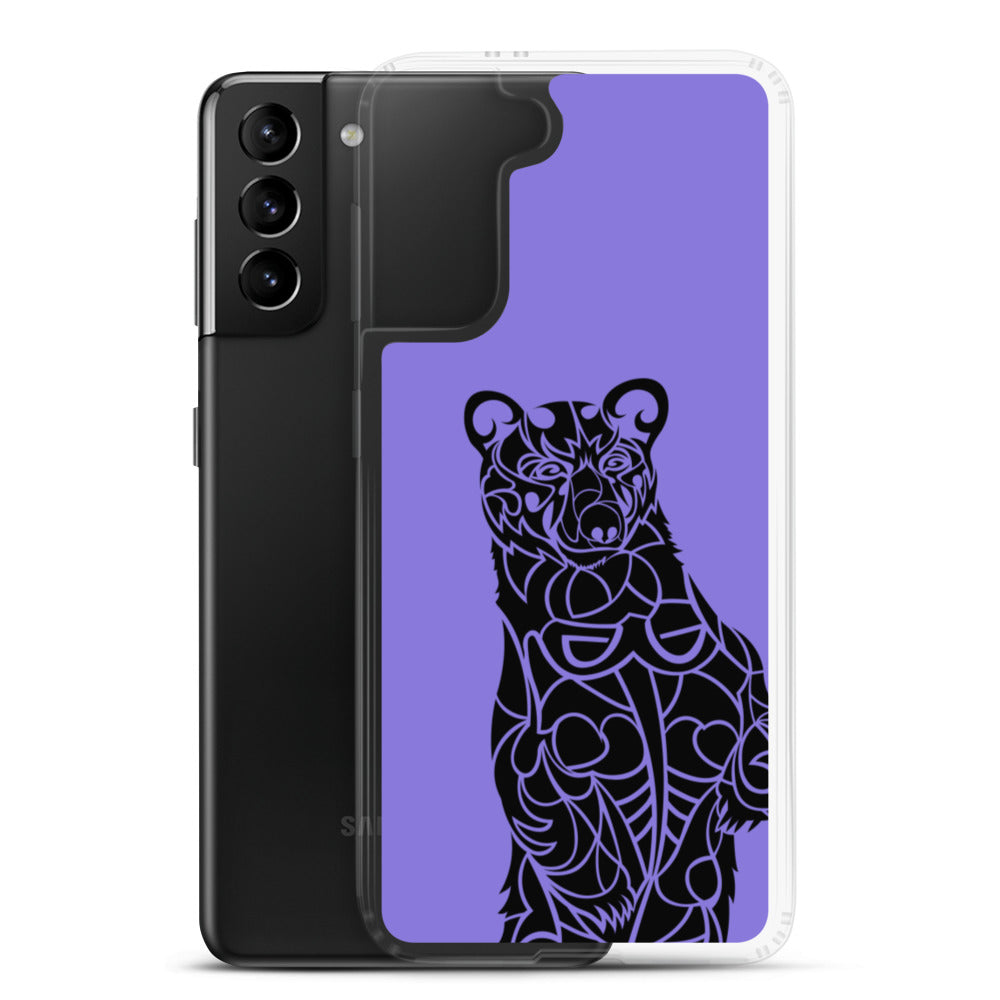 Samsung Case - Black Bear - Purple - Tribewear Outdoors