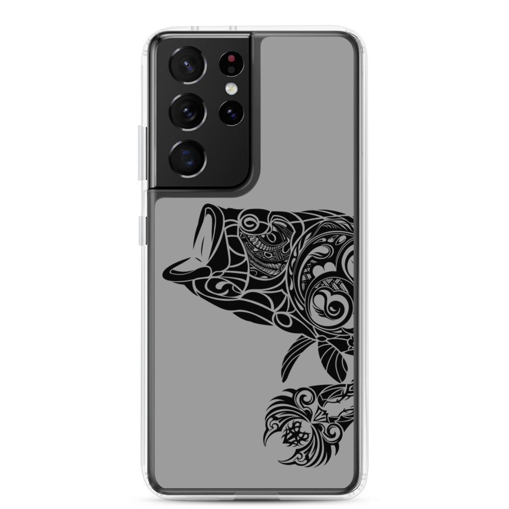 Samsung Case - Largemouth Bass - Grey - Tribewear Outdoors