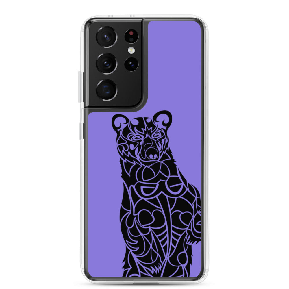 Samsung Case - Black Bear - Purple - Tribewear Outdoors