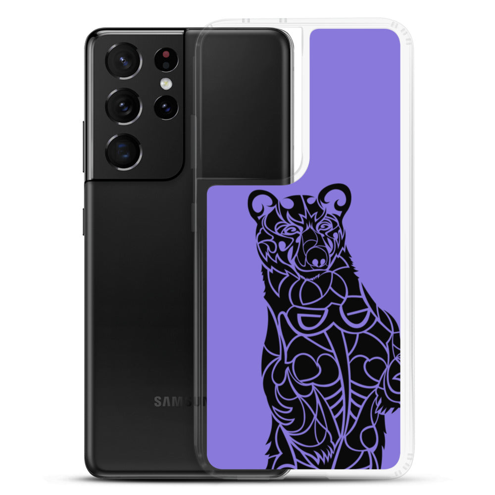 Samsung Case - Black Bear - Purple - Tribewear Outdoors