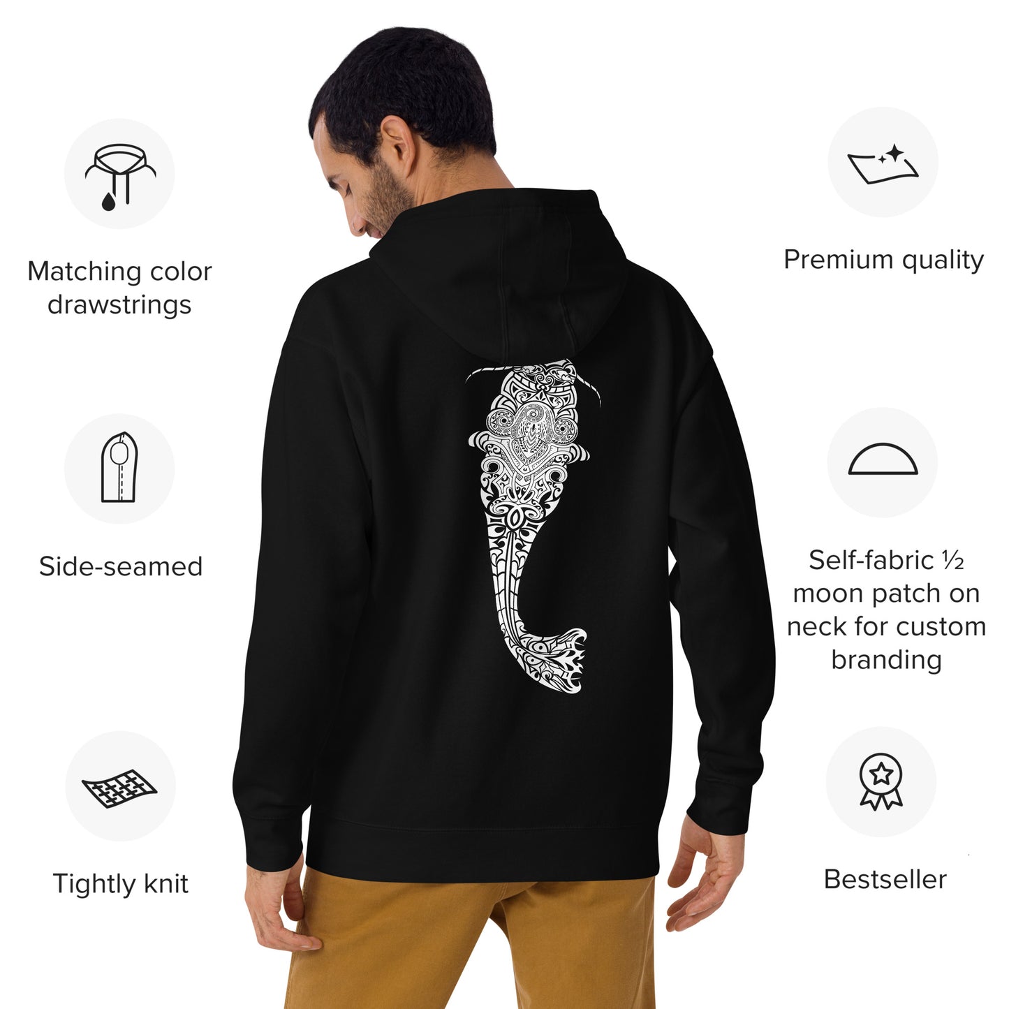 Premium Hoodie - Flathead Catfish